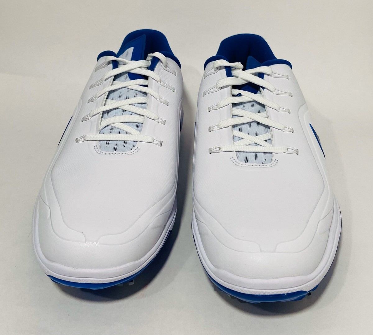 Nike React Vapor 2 Golf Spikes Cleats White Indigo Blue  display picture 3