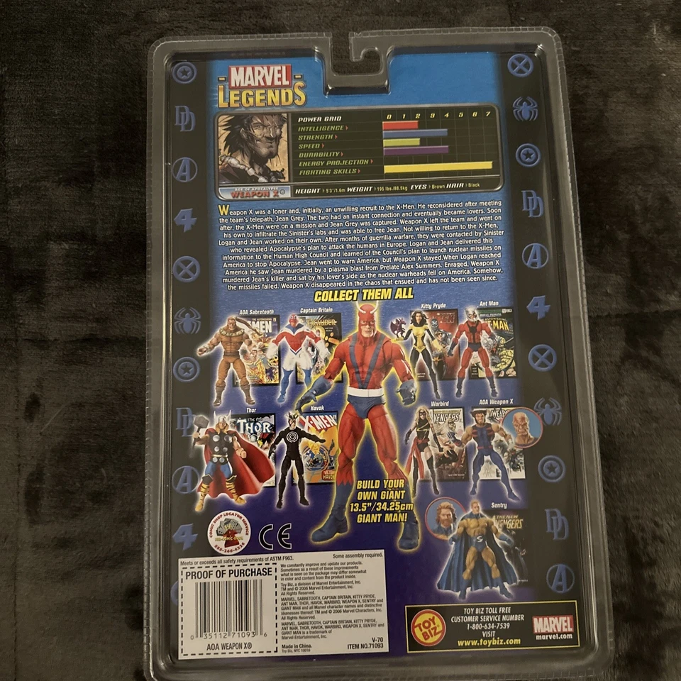 ¡NUEVA FIGURA VARIANTE QUEMADA TOYBIZ MARVEL LEGENDS SERIE HOMBRE GIGANTE X 6"! B55 Foto 2 de 2