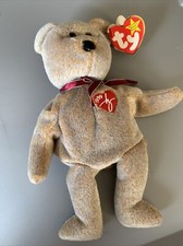 Ty 1999 Signature Bear Beanie Baby With Tag  Fantastic Condtion 