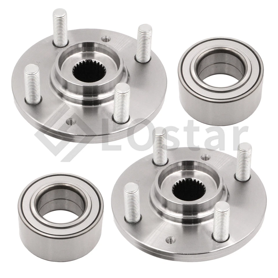 Pair(2)Front Wheel Hub & Bearing Assembly Fits 2000-2012 Hyundai Accent Kia Rio5 Foto 3 de 3