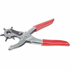 Image of New Revolving Leather Hole Punch Plier Puncher Leather Belt Cut Eyelet 6 Sizes