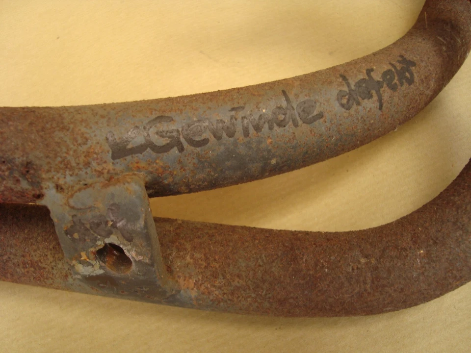 Honda XL 250 S Auspuffkrümmer Krümmer rostig 6mm Mutter ist aufgebohrt L250S - Bild 2 von 4