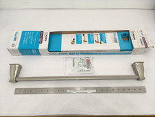 1 Moen Hensley 24" Towel Bar - BRUSHED NICKEL - MY3524BN open, cosmetic-2