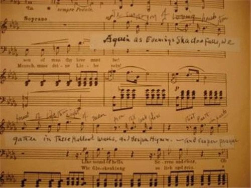 Antique Sheet Music Calm As The NIght 1891 Soprano Tenor Baritone Vocal Score - Picture 5 of 8