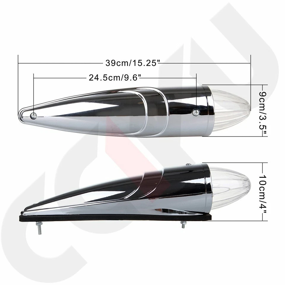 13X 17 led Amber universal Led Torpedo Roof Big Rig Top Running truck light - Image 4 of 4