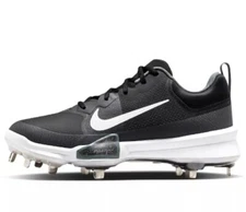 Sz 7.5 Nike Force Zoom Trout 9 Pro Metal Baseball Cleats FB2907-001 Black/White 