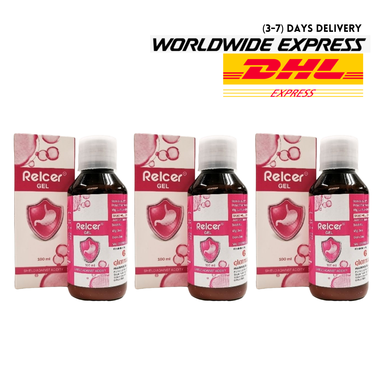 3x RELCER GEL for Gastric or Acid Reflux 100ML EXPEDITED
