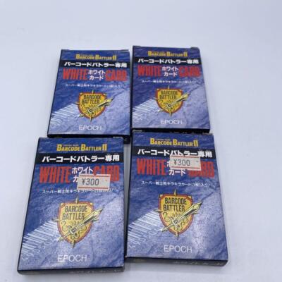 Rare Barcode Battler Ⅱ 2 Battle White Cards Lot 4 Unused