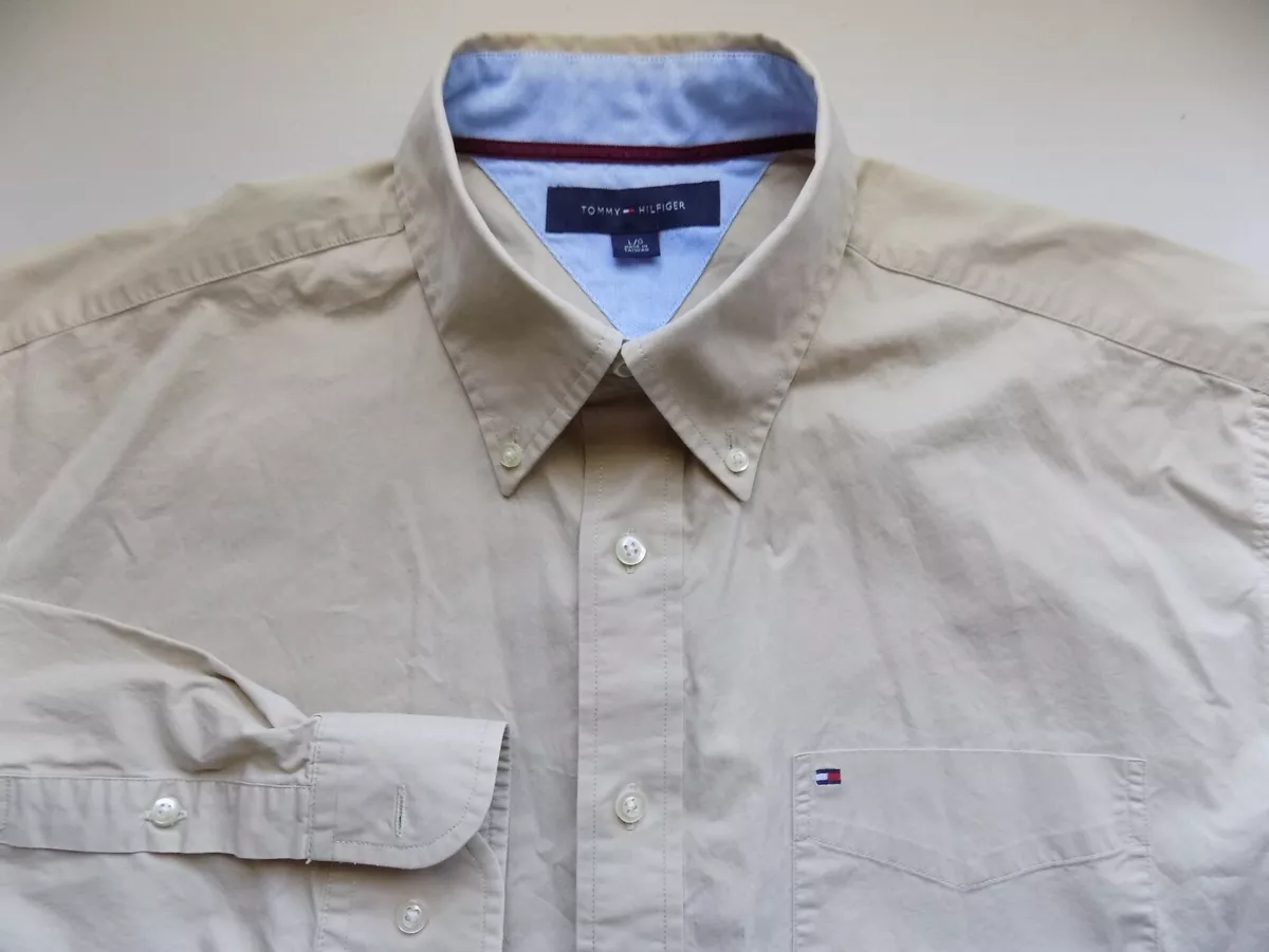 Tommy hilfiger khaki shirt sale