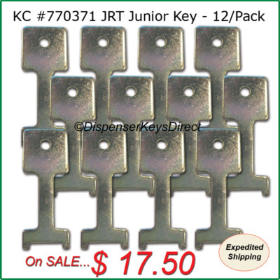 Kimberly Clark #770371 JRT Jr. Key for Jumbo Toilet Tissue Dispensers - (12/pk)