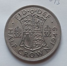 1949 King George VI  Halfcrown:  Circulated Condition