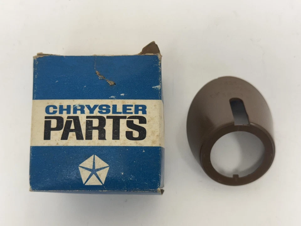 1969 Chrysler 300 New Yorker Dark Tan Ignition & Starter Bezel 4523ET8 NOS - Image 2 of 4