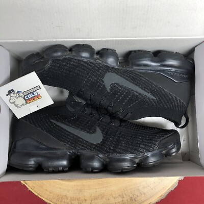 Nike Air VaporMax Flyknit 3 Triple Black AJ6900-004 Size 10 Air