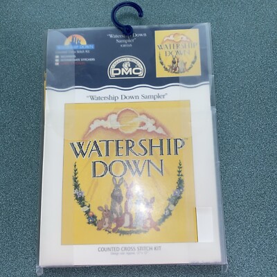 DMC Counted Cross Stitch Kit ''Watership Down Sampler'' K3185US New Expert Rabbits