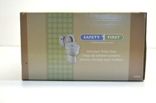 Safety First Elevated Round Toilet Seat White Brand New