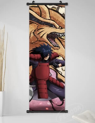 Madara X Naruto Shippuden scroll Poster