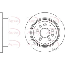 Apec Rear Brake Disc DSK2770 - OE High Quality Precision Engineered Part