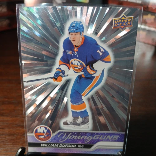 2023-24 Upper Deck Series 1 - Young Guns Outburst Silver 206 William Dufour (RC)