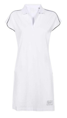 Emporio Armani EA7 3DTA56 TJ9DZ Woman Jersey Dress Cotton 1100 White
