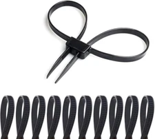 Coitak Flex Cuffs, 10 PCS Zip Tie Handcuffs, Double Locking Zip Ties Restraints,
