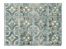 Reclaimed ceiling tiles Suspended Wall Panels PLB10 Bluish gold 10pcs/lot