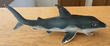 Vtg Shark Toy 6" Plastic Rubber Vintage 90s Unbranded White Gray Figure Animal