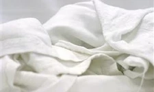 White Knit Reclaimed T-Shirt Rags (with print) 25LB Box