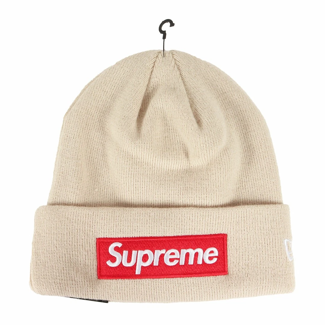 Supreme Beanie 24AW NOUVELLE ÈRE boîte logo tricot (boîte bonnet) casquette chapeau pierre occasion BEEG 0