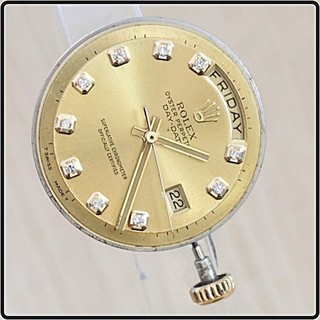 Rolex Cal 1570 Men's 36mm Day Date Non Quick Set Automatic Pie Pan Diamond Dial