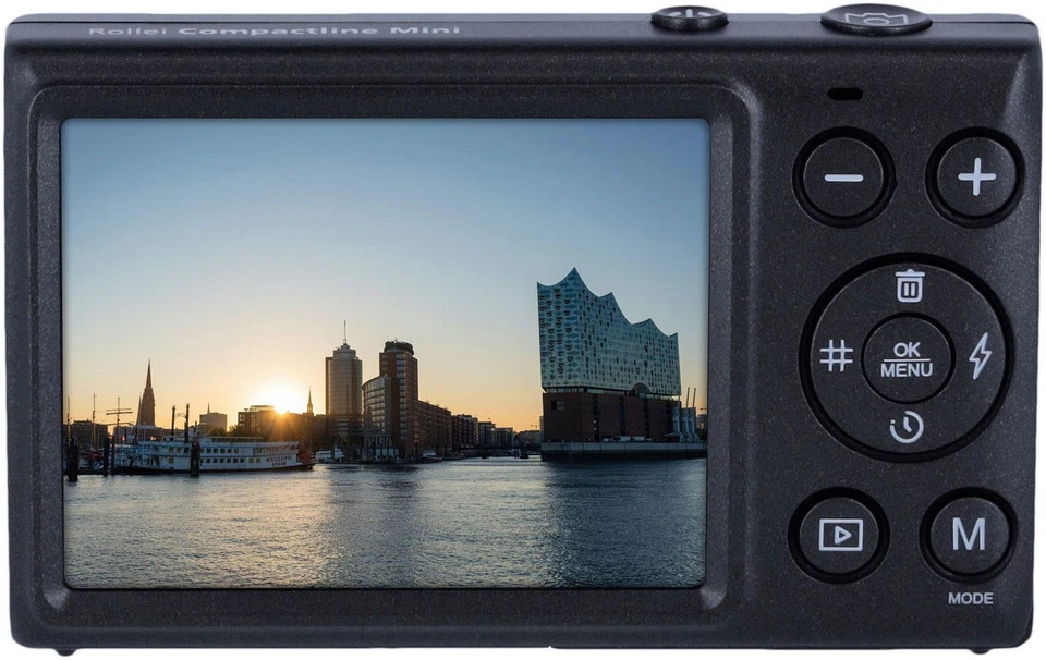ROLLEI Kompaktkamera Compactline Mini 64MP 4K UHD 18x Zoom Schwarz B-WARE - Bild 4 von 4