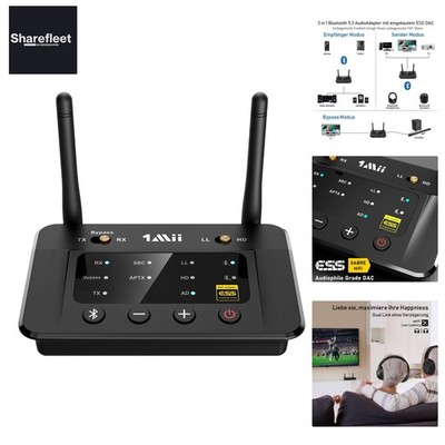 B03Pro Große Reichweite Bluetooth 5.3 Transmitter Sender Empfänger für TV, Hi...