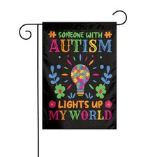 Autism Awareness Garden Flag 12 X 18 Inch Home Indoor Outdoor Vertical Doub...
