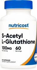  S-Acetyl L-Glutathione 100MG, 60 Capsules - GMO-Free, Vegan