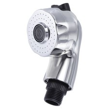 Shampoo Bowl Sprayer Head Sink Faucet Sprayer with 2 Buttons Silver