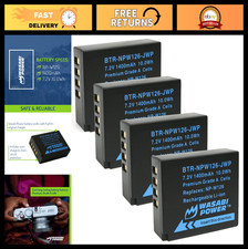 4-Pack Rechargeable Batteries for Fujifilm NP-W126, X-T Series, FinePix HS Camer
