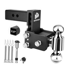 Adjustable Trailer Hitch - Drop Hitch - Tow Hitch Fits 2.5 inch Receiver -
