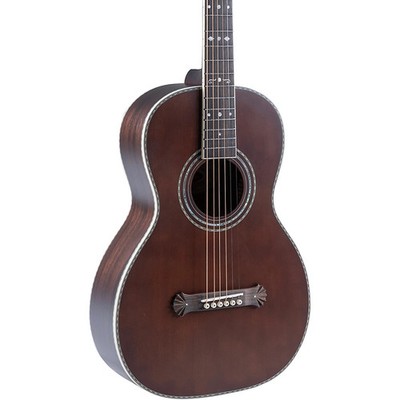 Washburn Victorian Parlor Acoustic Guitar Vintage Brown