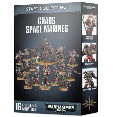 Warhammer 40k START COLLECT Chaos Space Marines - SINGLES - OOP