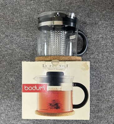 Bodum Le Pot Teekanne No.1 Teeei & Ständer 1 Liter verpackt gebraucht 