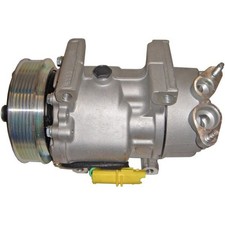Klimakompressor 12 V Ø 119 mm MAHLE passend für u.a. PEUGEOT 206