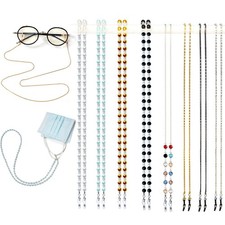 8 Pcs Beaded Eyeglasses Chain Around The Neck Eye Glasses Straps for Women
