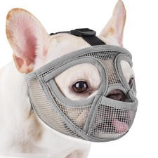Short Snout Dog Muzzle French Bulldog Full Pant Soft Mesh Prevent Biting