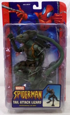 Vintage 2003 ToyBiz Marvel Spider-Man Tail Attack Lizard 6'' Figure New Sealed