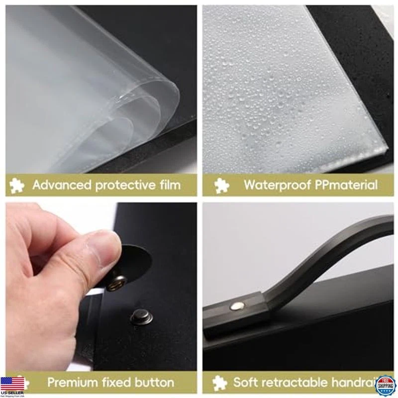 Carpeta de almacenamiento rompecabezas YMNLWZ de 1000 piezas - Organizador que ahorra espacio con 20 bolsillos Foto 3 de 4