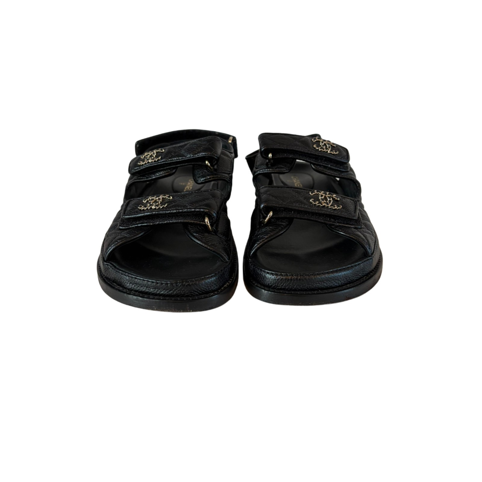 Chanel  Leather Dad Woman Sandals