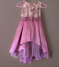Girl Elegant Pink Formal Dress, Princess Style  Girl Size 6 Sleeveless