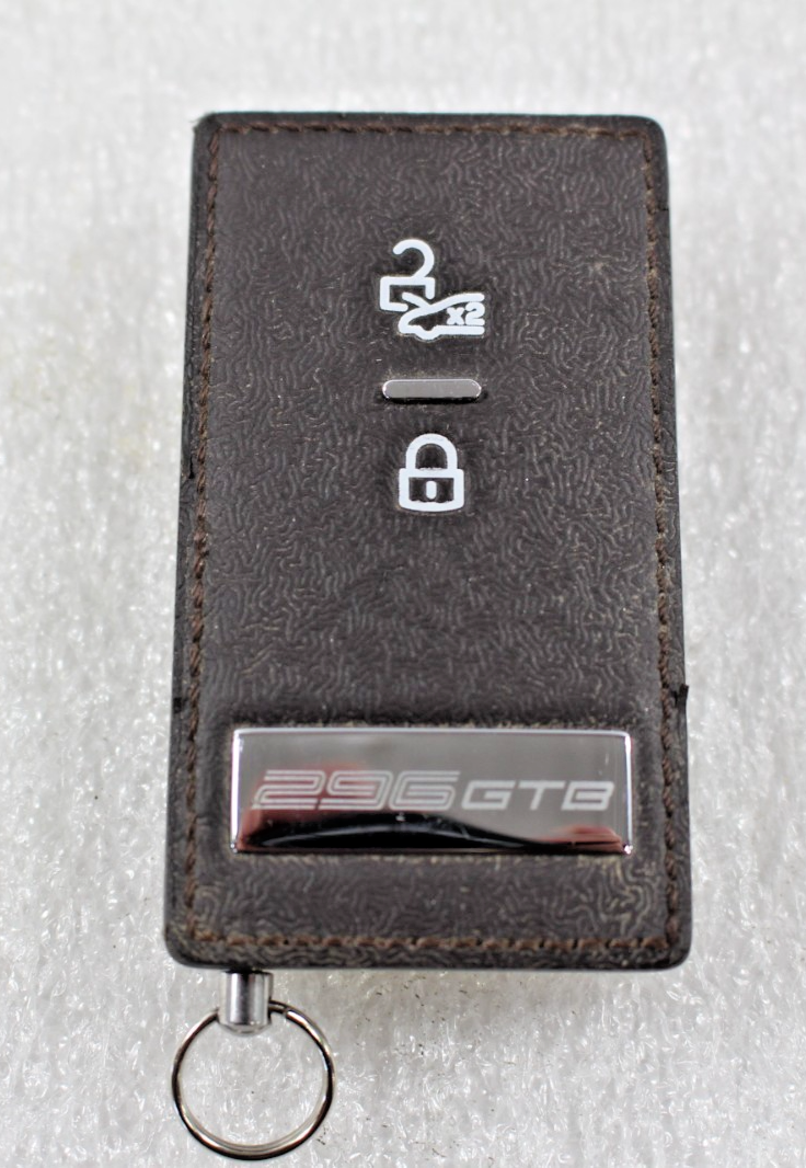 Ferrari 296 GTB, Key Fob, Brown Leather, Nicks, Used, P/N 953697