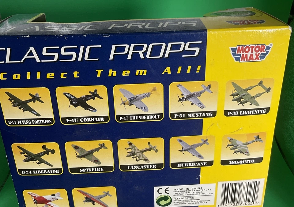 Classic Props Motor Max P-38 Lightning Airplane NIB - Image 2 of 3
