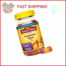 Nature Made Prebiotic Fiber Gummies for Adults and Kids, Fiber Supplement for Di