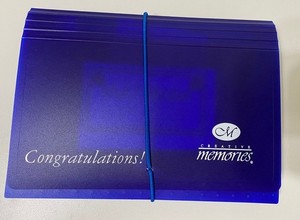 Creative Memories Photo Storage Blue File Accordion Organizer 7 1/2" X 5 1/2"